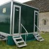 outside view of twin toilet trailer